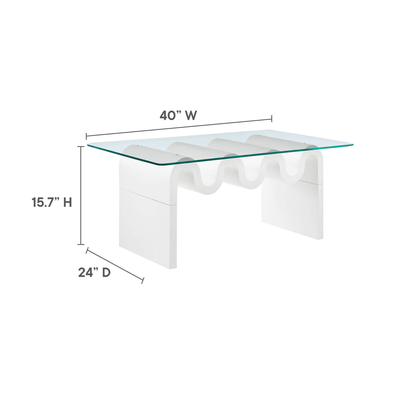 Dancing Coffee Table, White