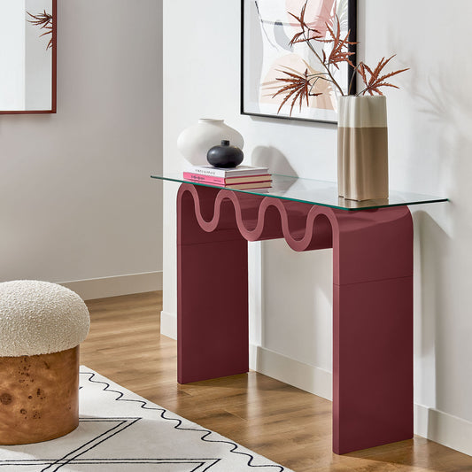 Dancing Console Table, Burgundy