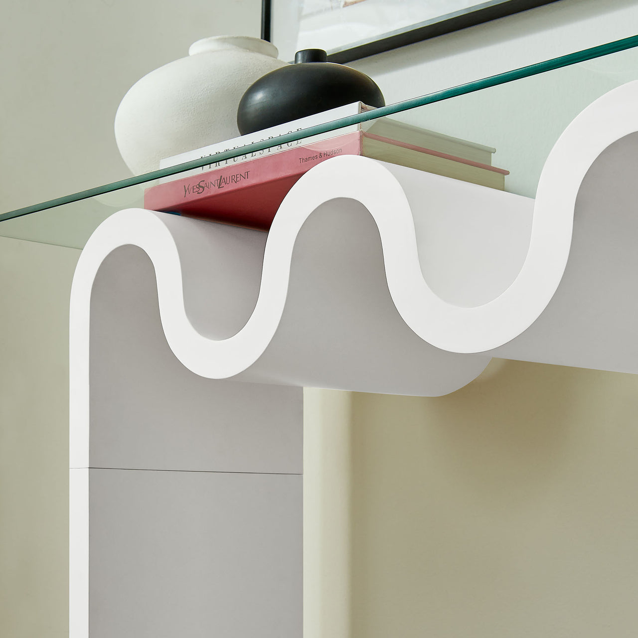 Dancing Console Table, White