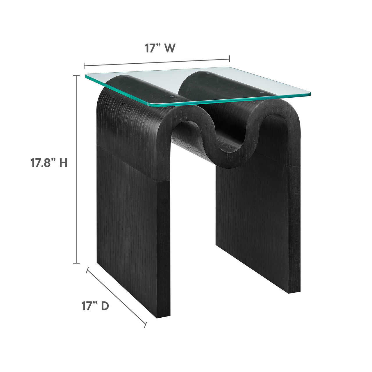 Dancing Side Table, Black