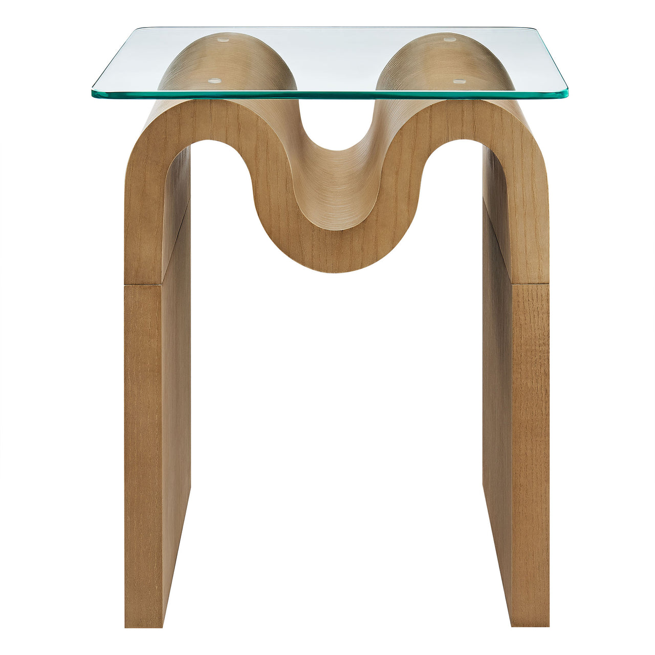 Dancing Side Table, Natural Wood