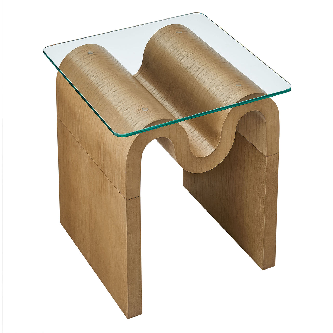 Dancing Side Table, Natural Wood