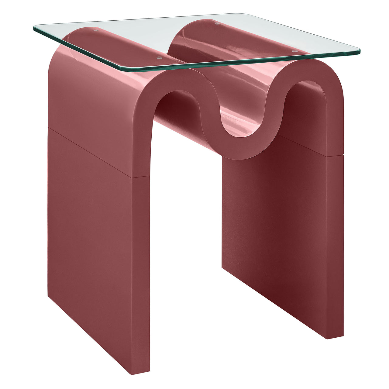 Dancing Side Table, Burgundy