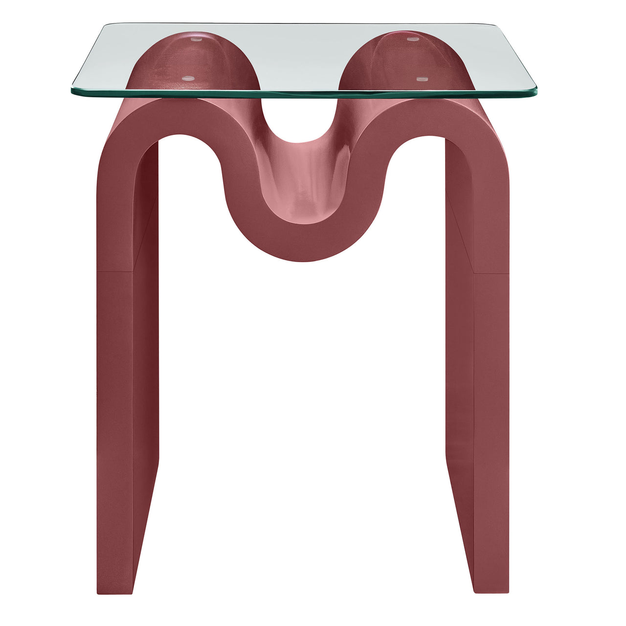 Dancing Side Table, Burgundy