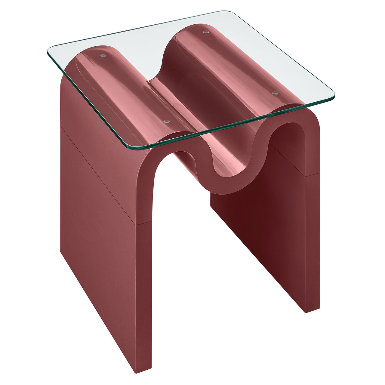 Dancing Side Table, Burgundy