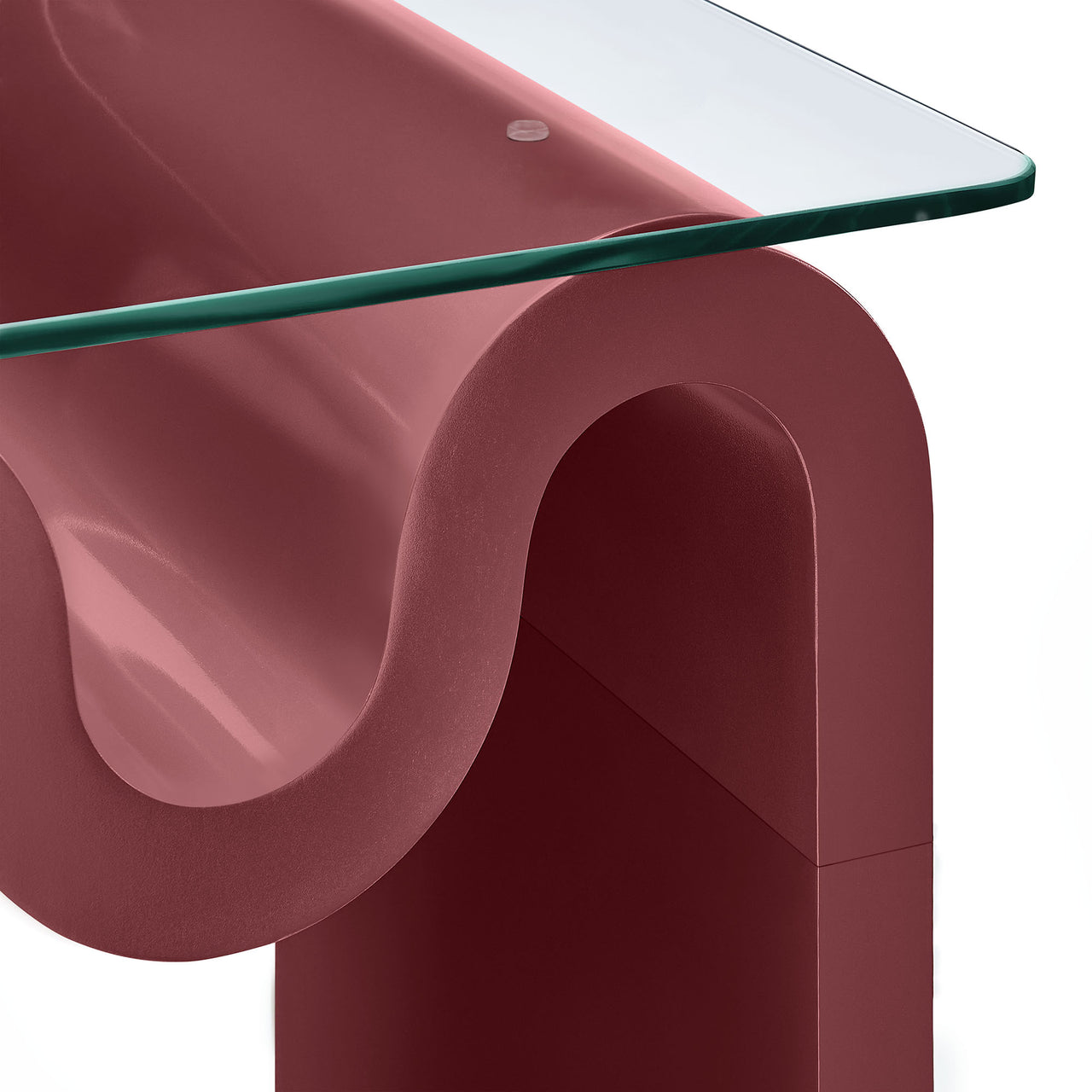 Dancing Side Table, Burgundy