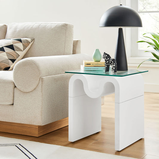 Dancing Side Table, White