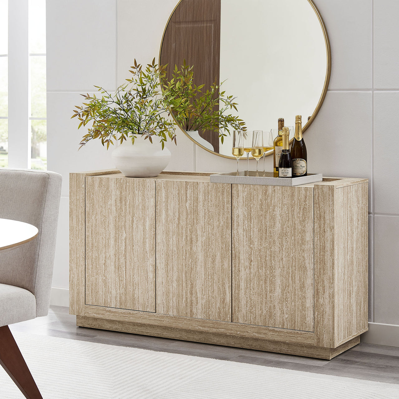 Terava Sideboard, Travertine