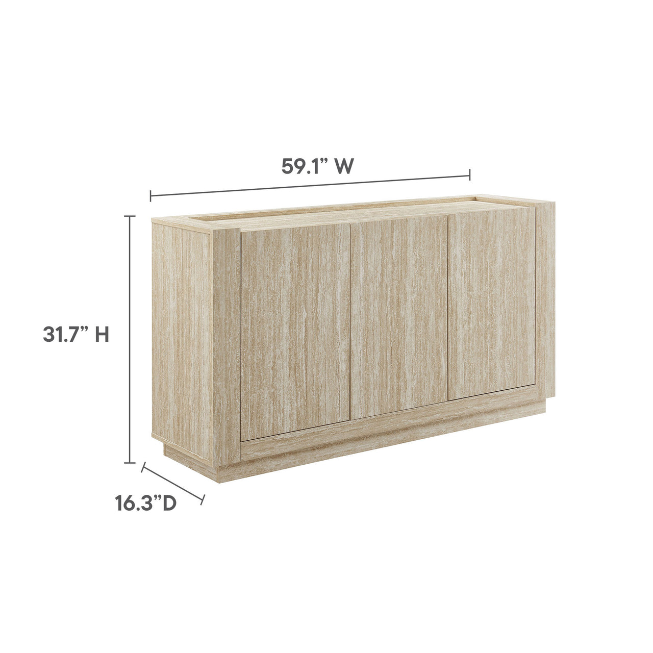 Terava Sideboard, Travertine