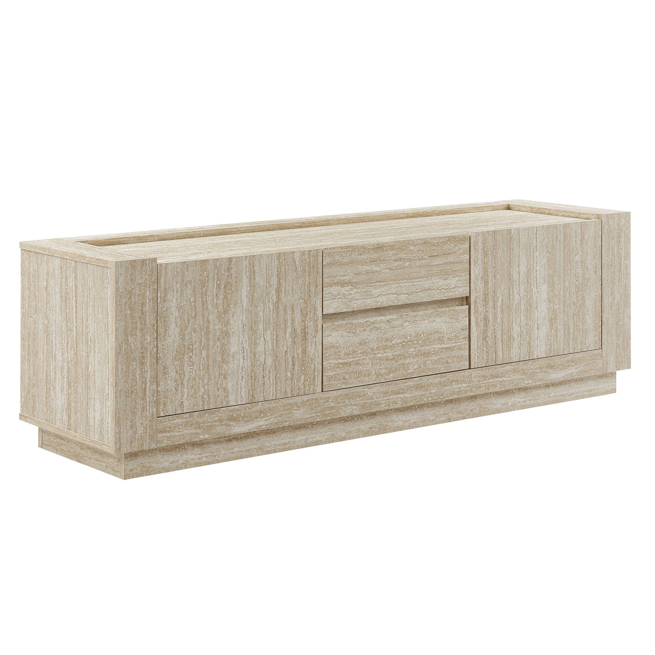 Terava TV Stand, Travertine