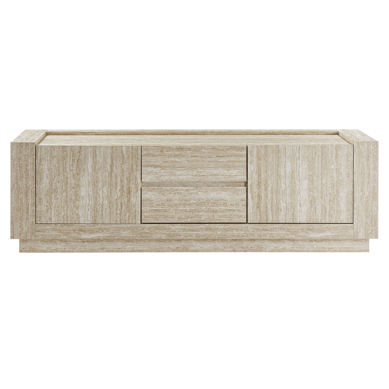 Terava TV Stand, Travertine
