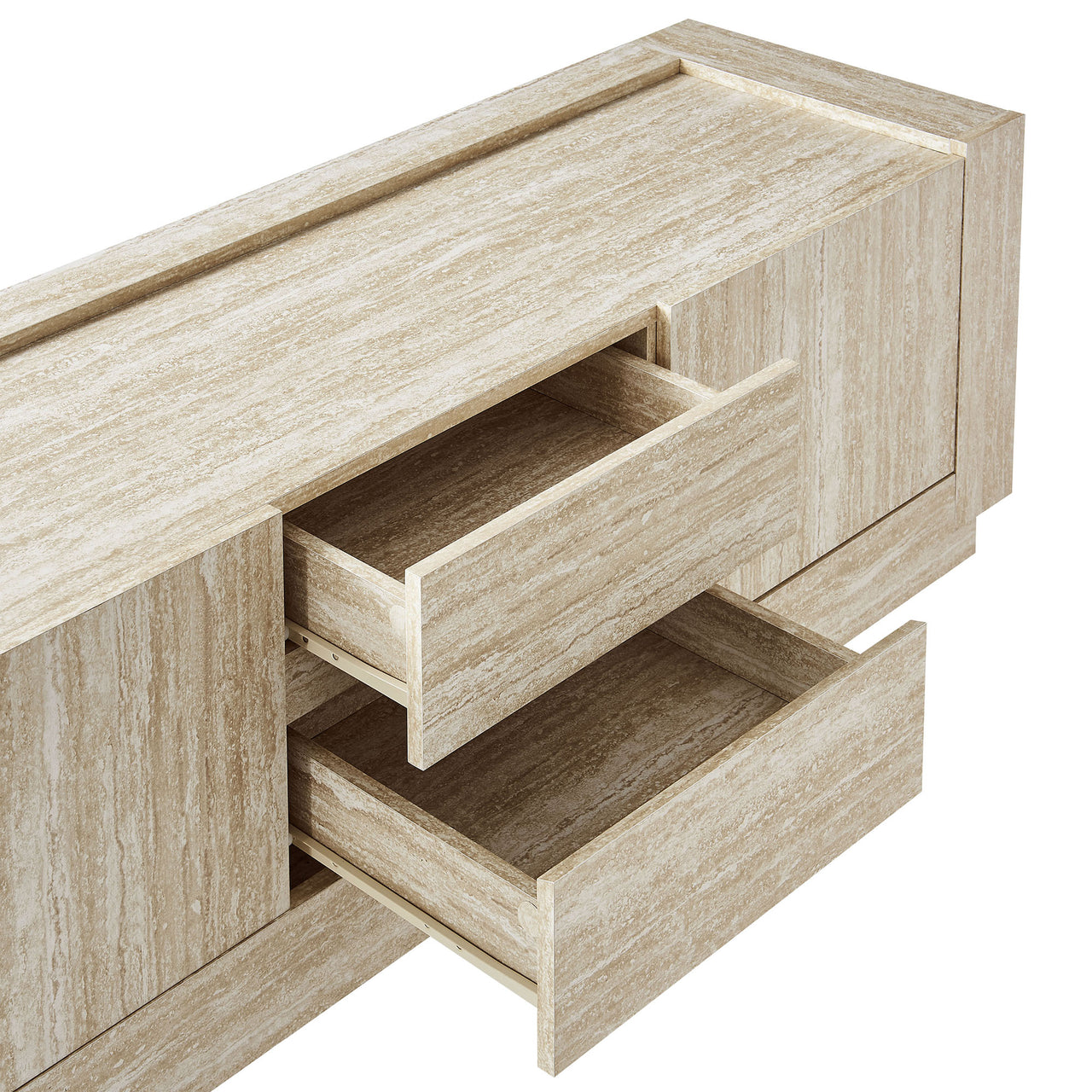 Terava TV Stand, Travertine