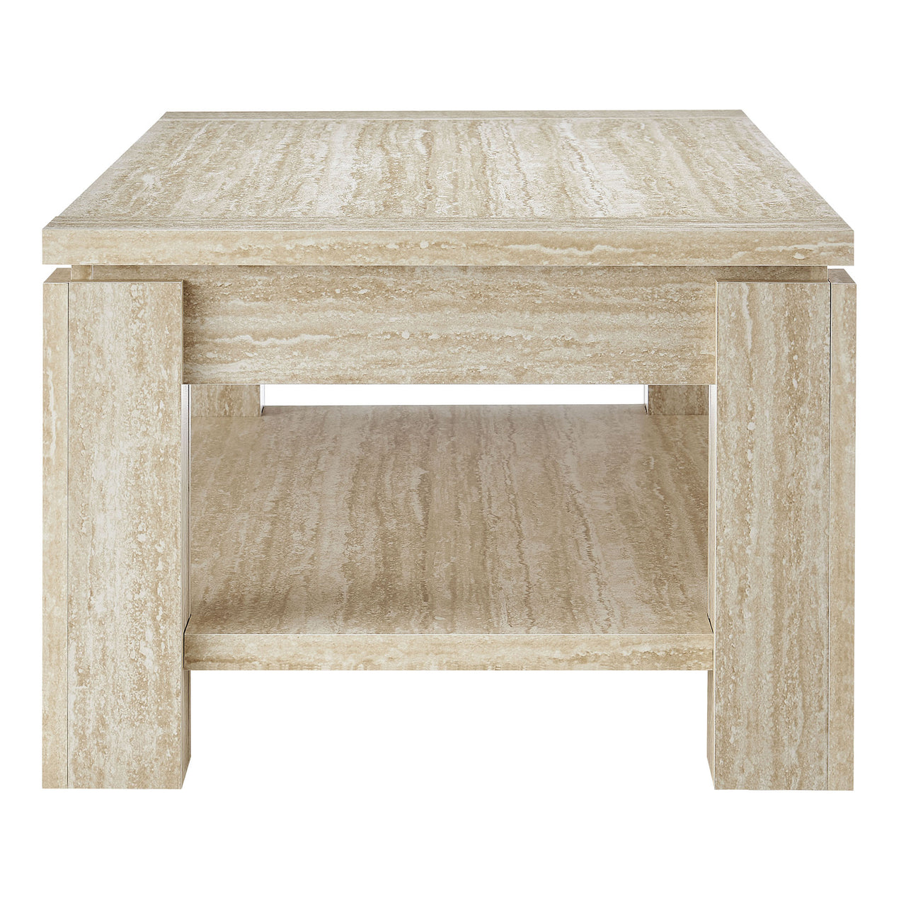 Terava Coffee Table, Travertine
