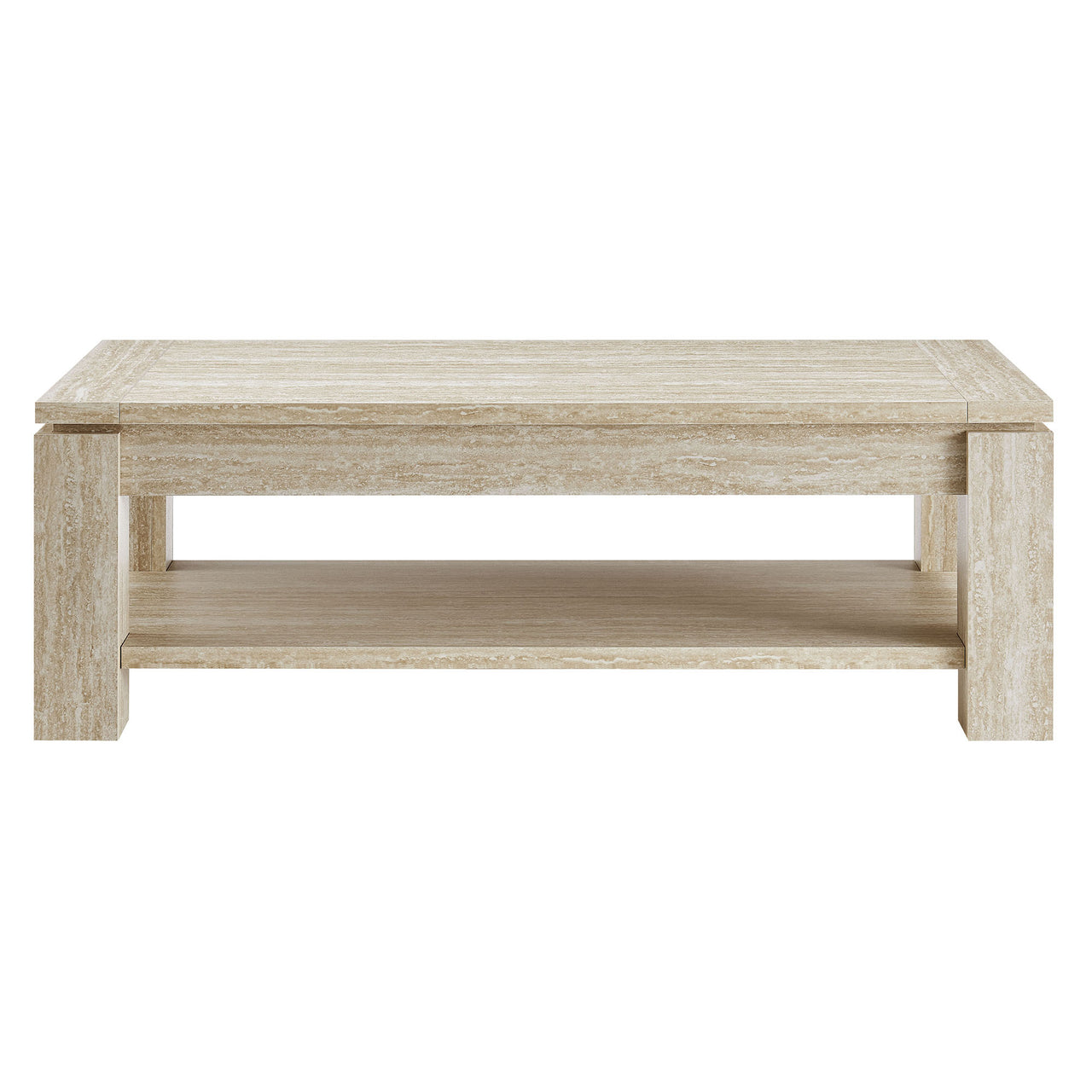 Terava Coffee Table, Travertine