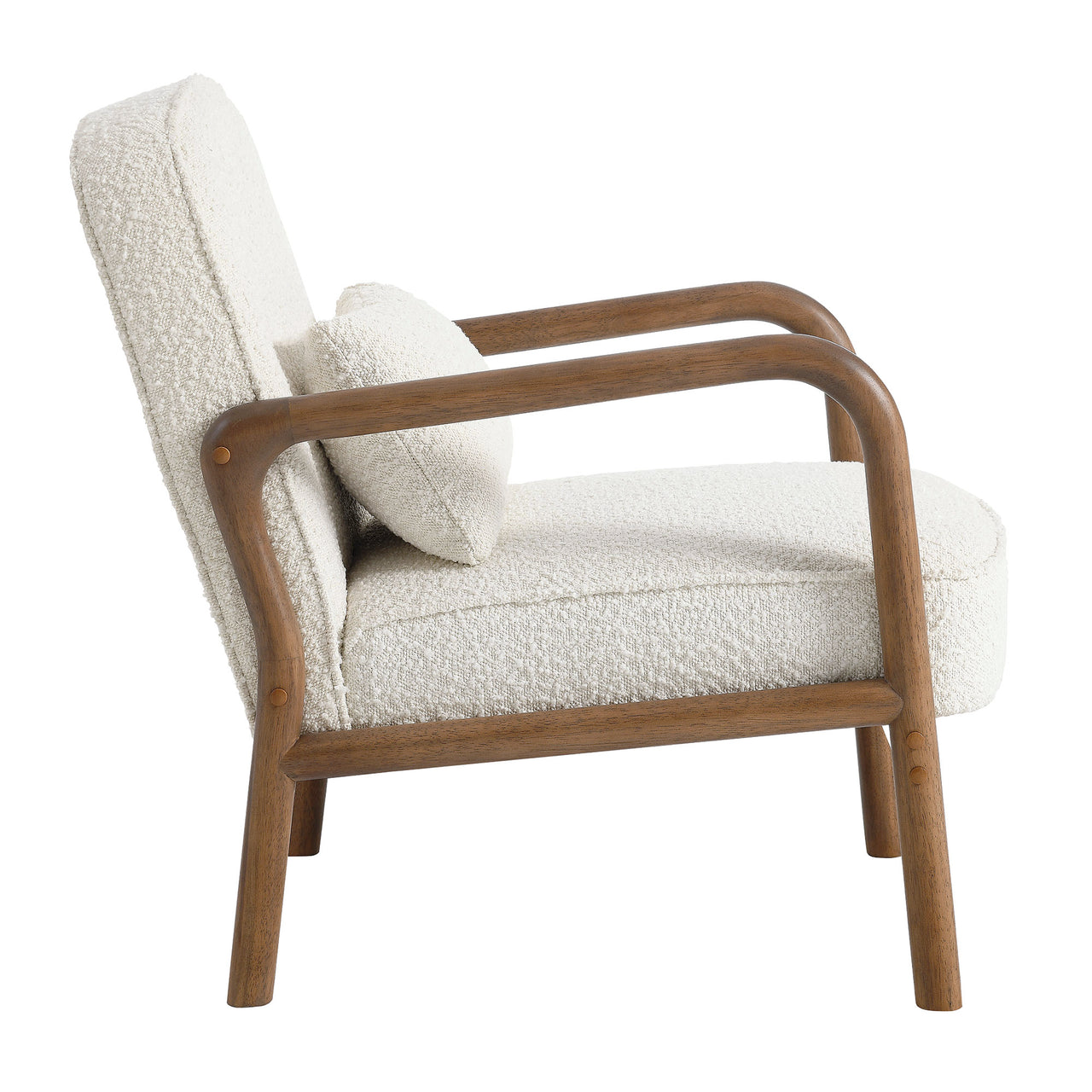 Faurien Boucle Armchair, Ivory