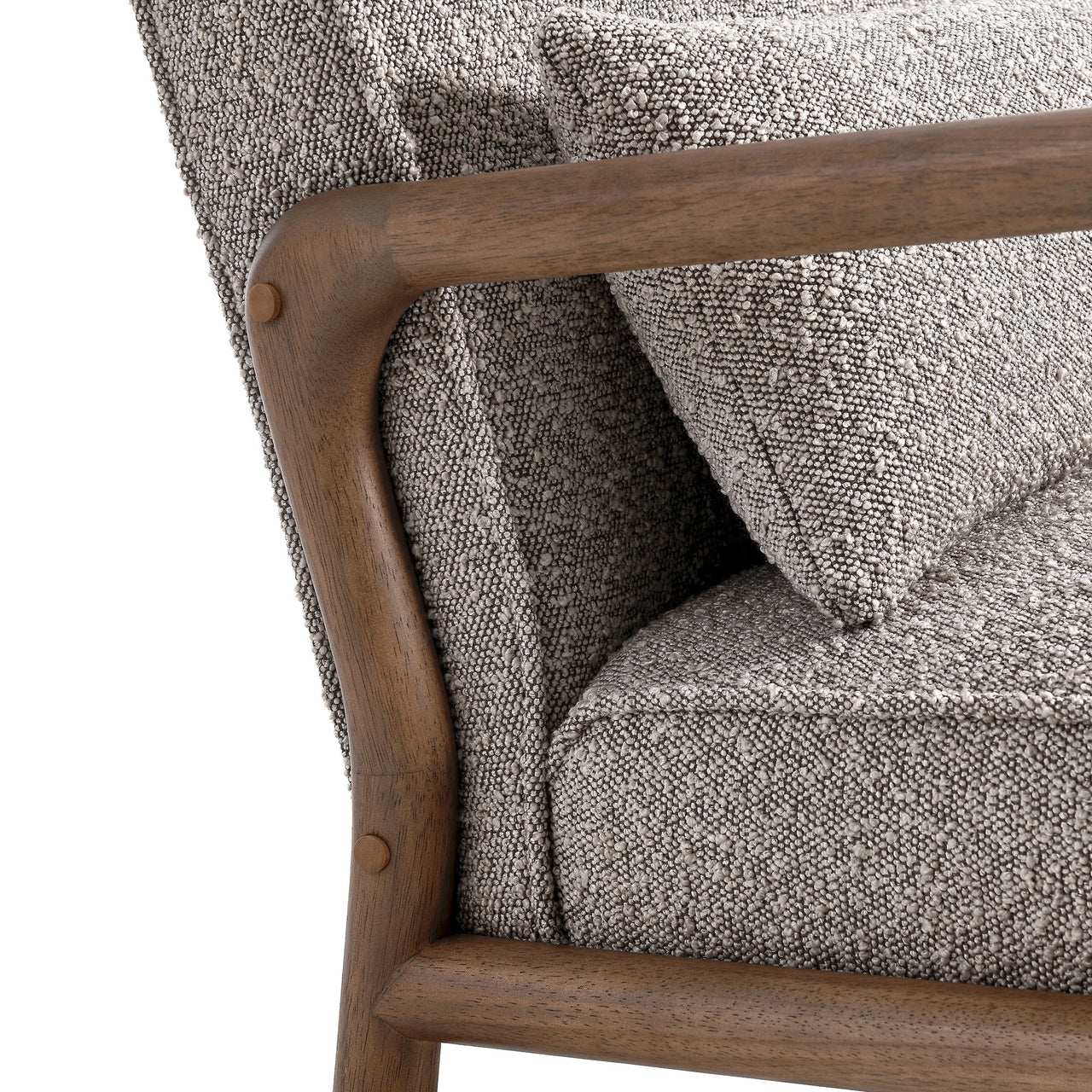 Faurien Boucle Armchair, Taupe