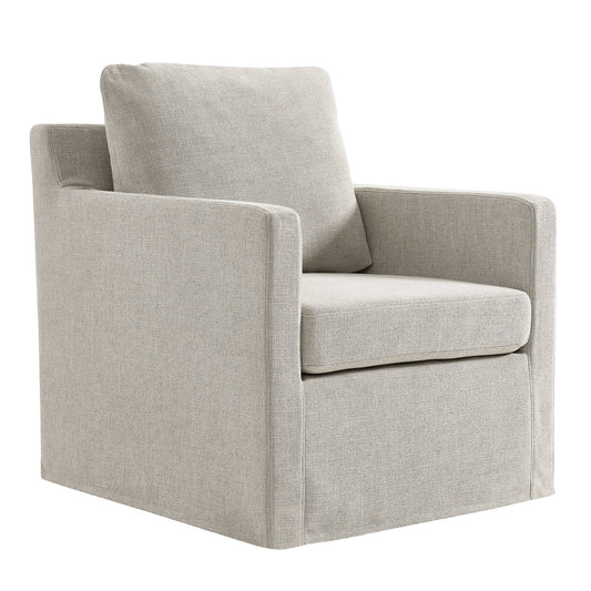 Monique Swivel Accent Chair, Linen