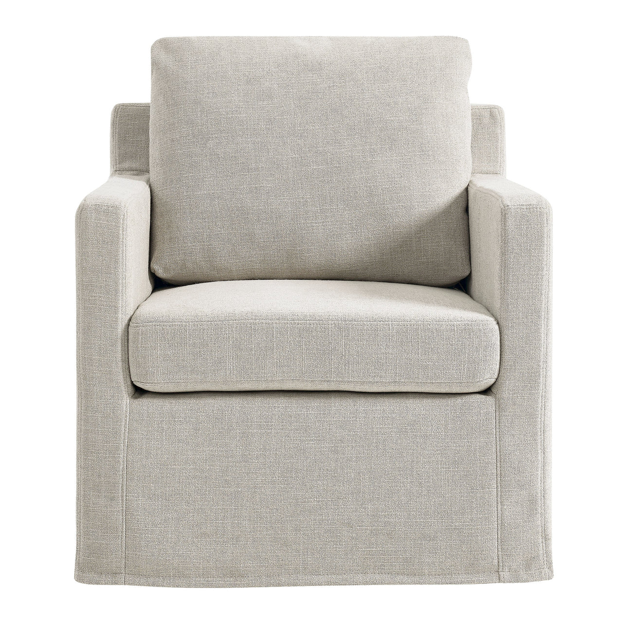 Monique Swivel Accent Chair, Linen