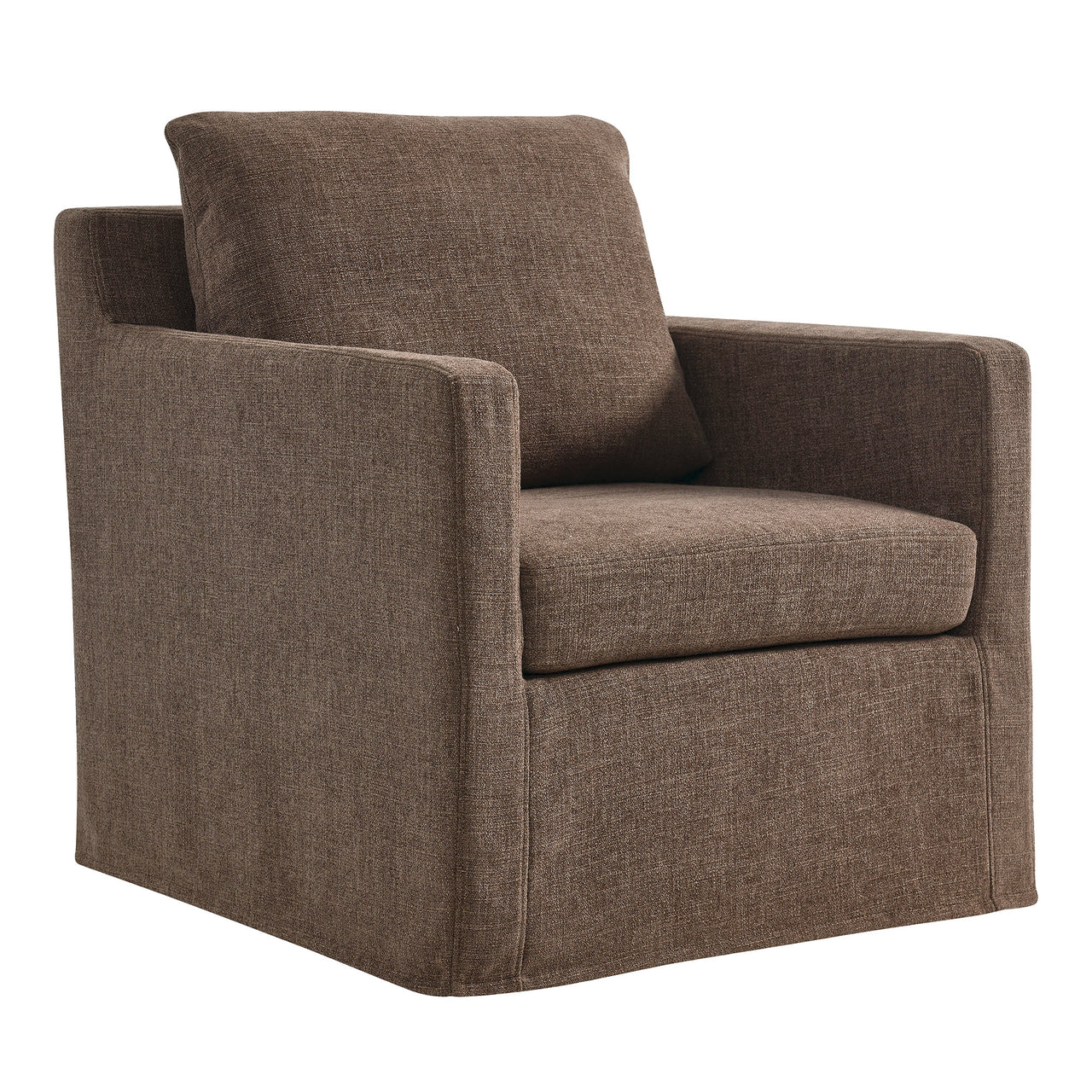 Monique Swivel Accent Chair, Mocha