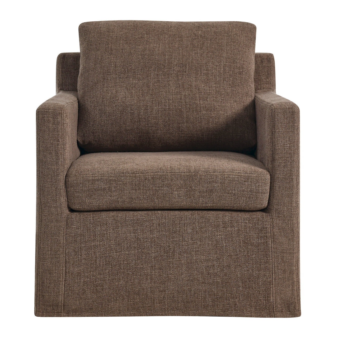 Monique Swivel Accent Chair, Mocha