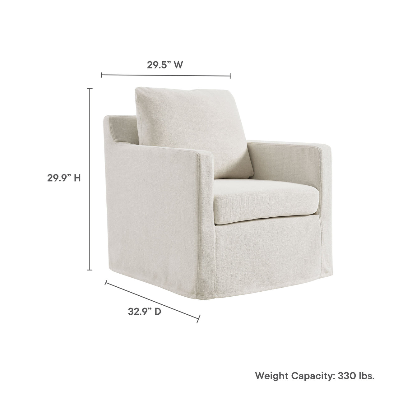 Monique Swivel Accent Chair, Sand