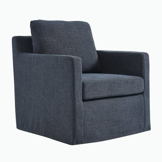 Monique Swivel Accent Chair, Slate