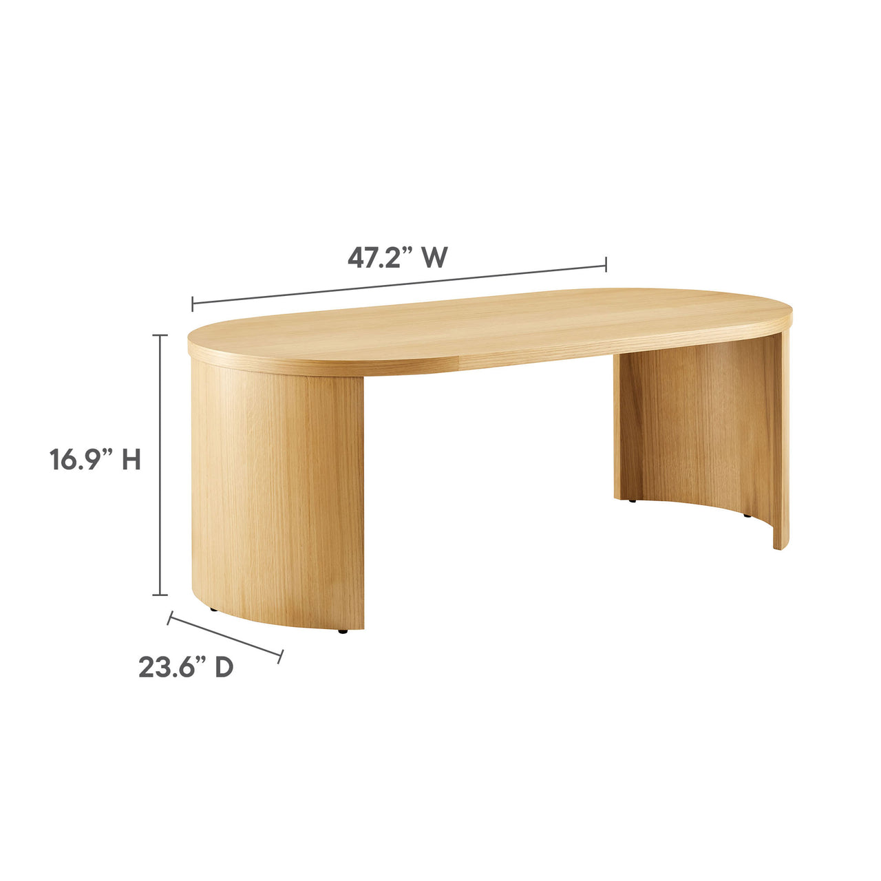 Gemini Coffee Table, Oak