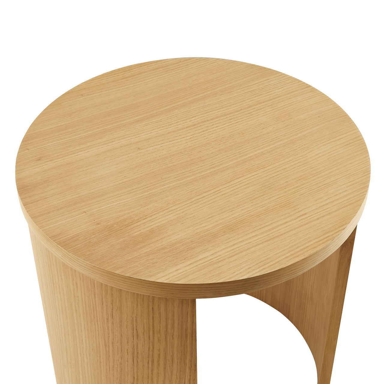 Gemini End Table, Oak