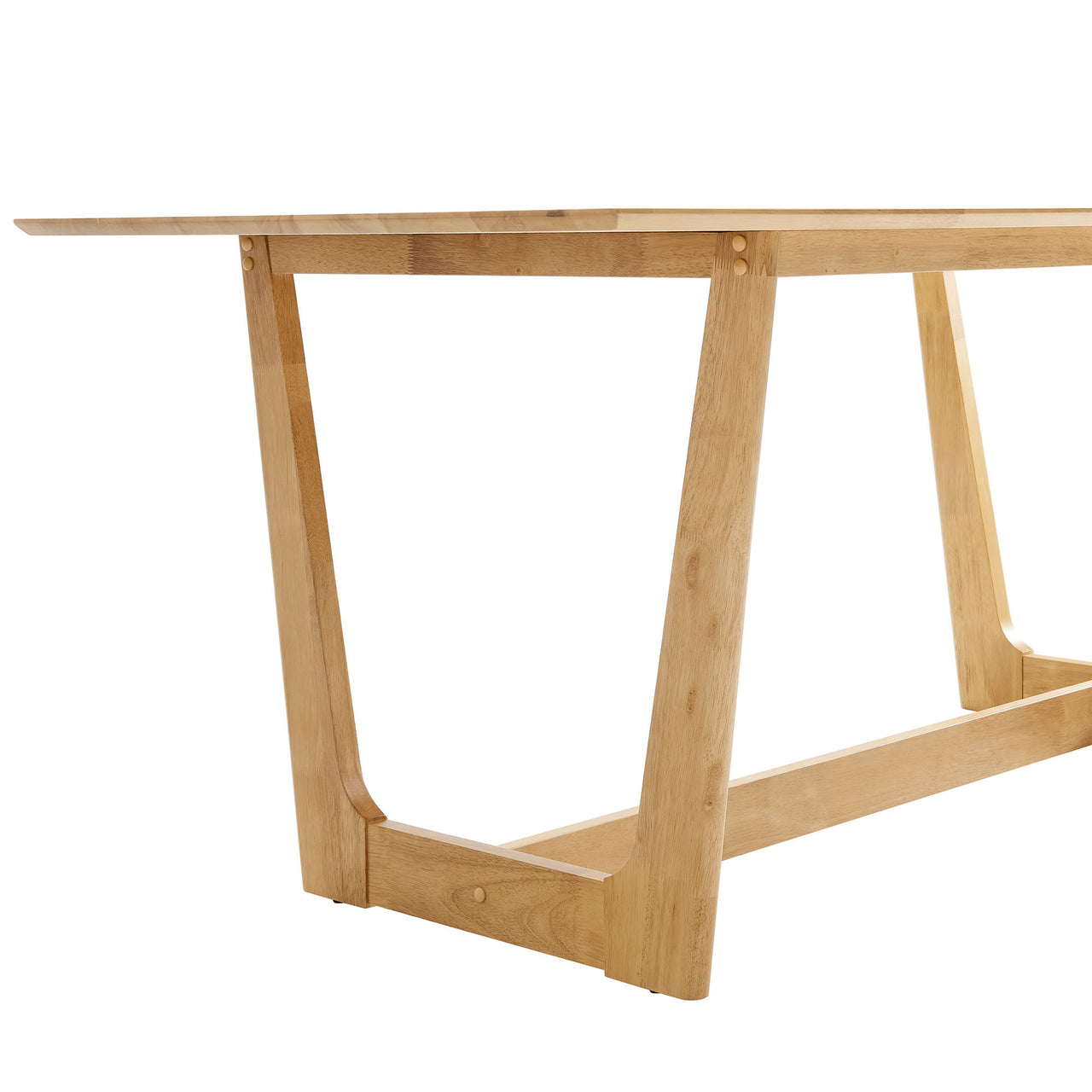 Hephaestus Rectangular Dining Table, Natural Wood