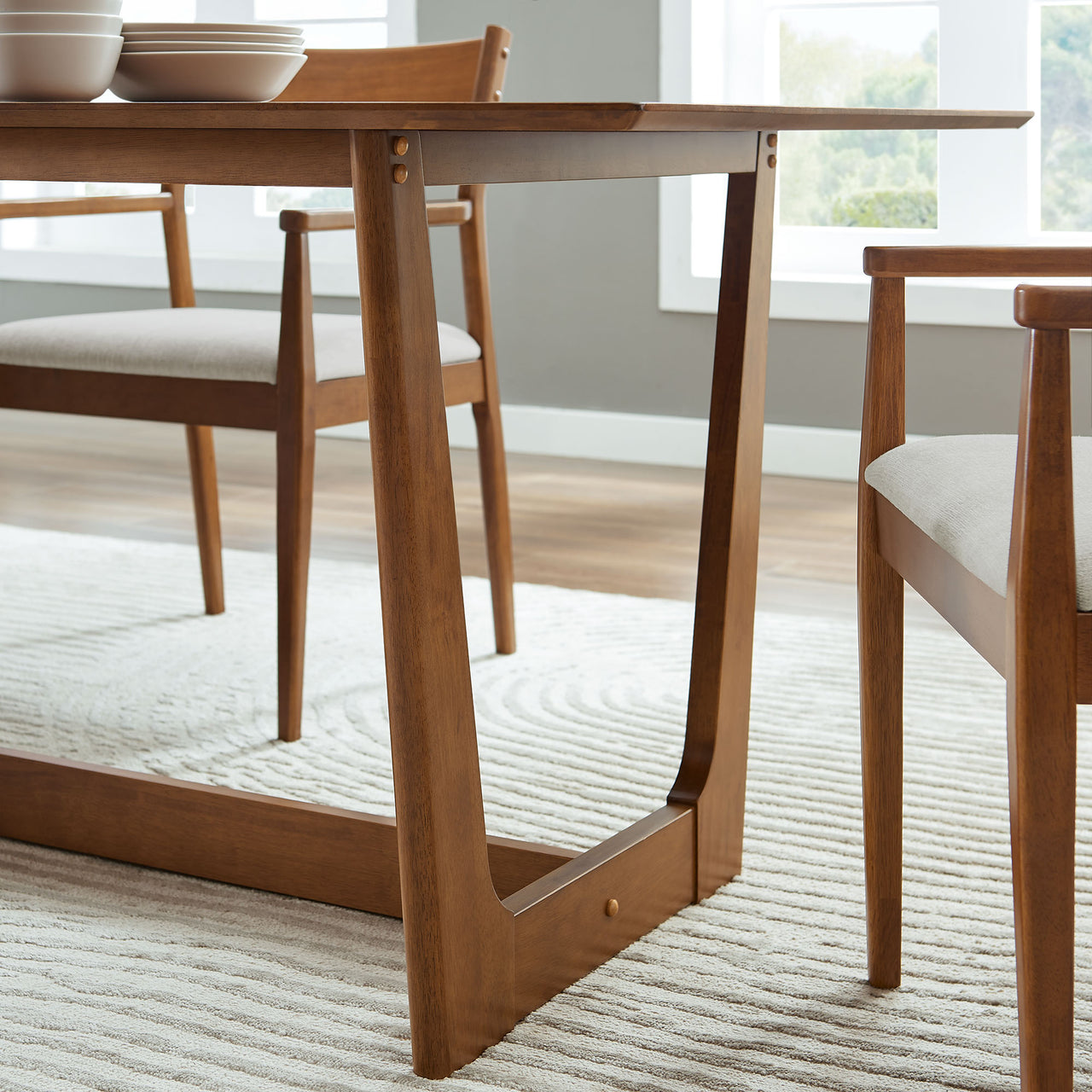 Hephaestus Rectangular Dining Table, Walnut