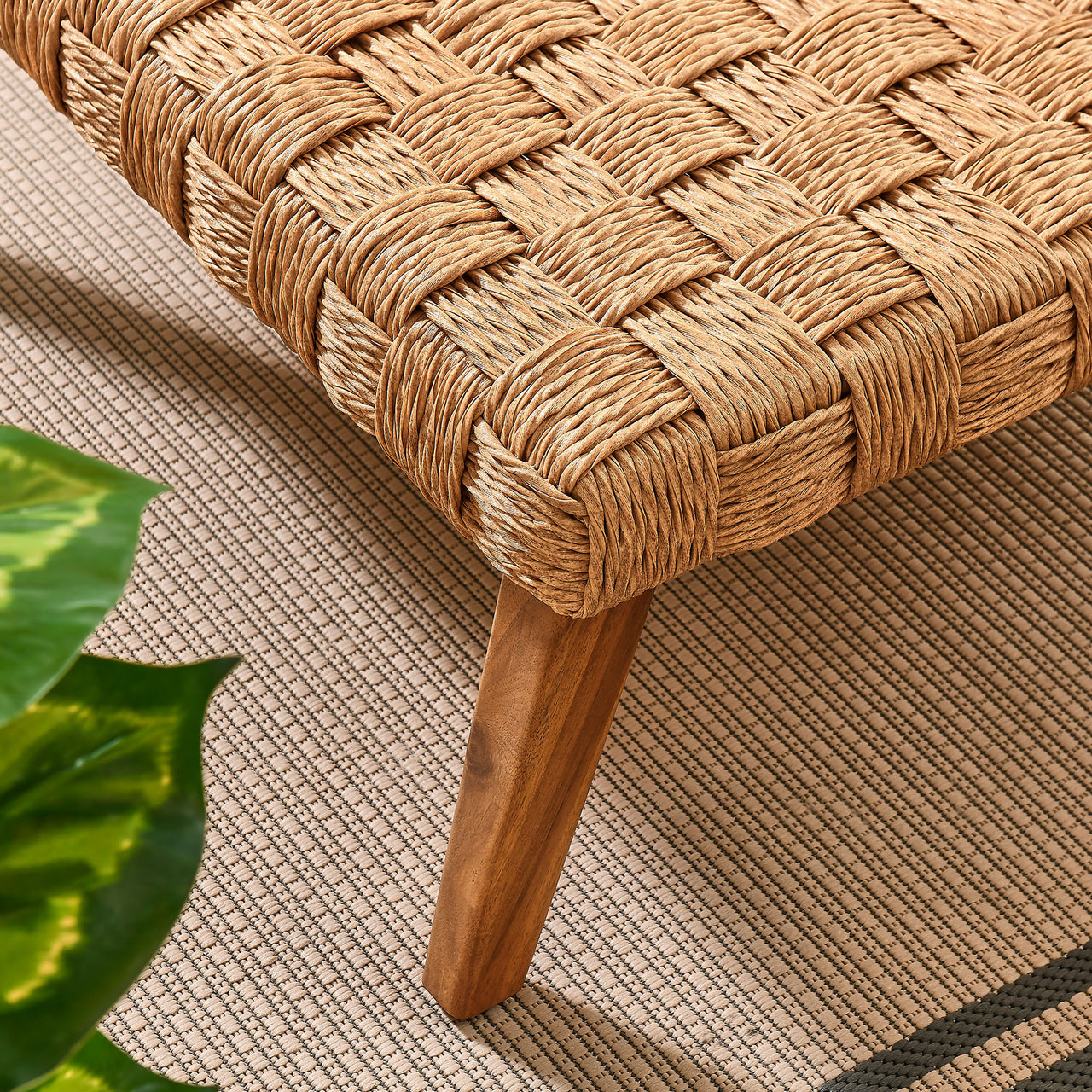 Theseus Alfresco Coffee Table, Natural Wood