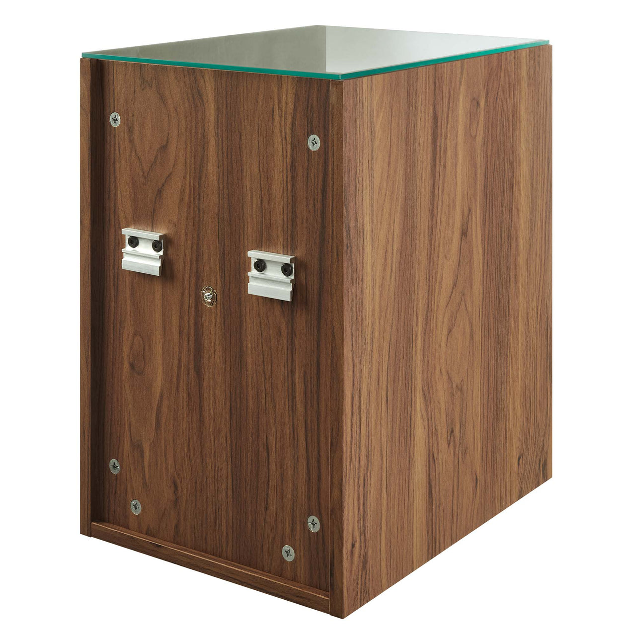 Ventra Floating Double Sink Vanity Unit, XXL, Walnut & White