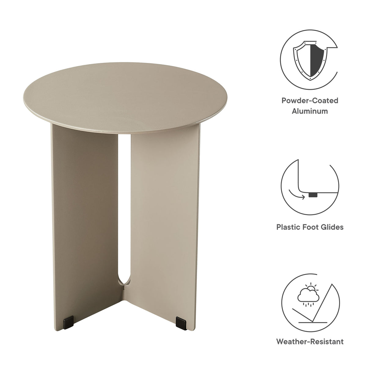 Tharielle Alfresco Side Table, Sand