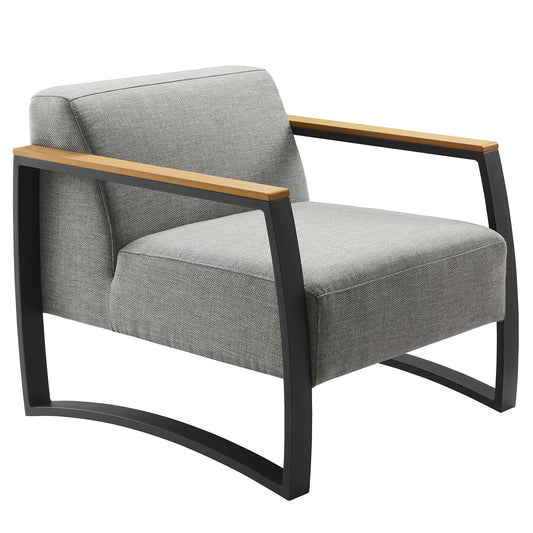 Evionne Alfresco Accent Chair, Charcoal & Light Gray