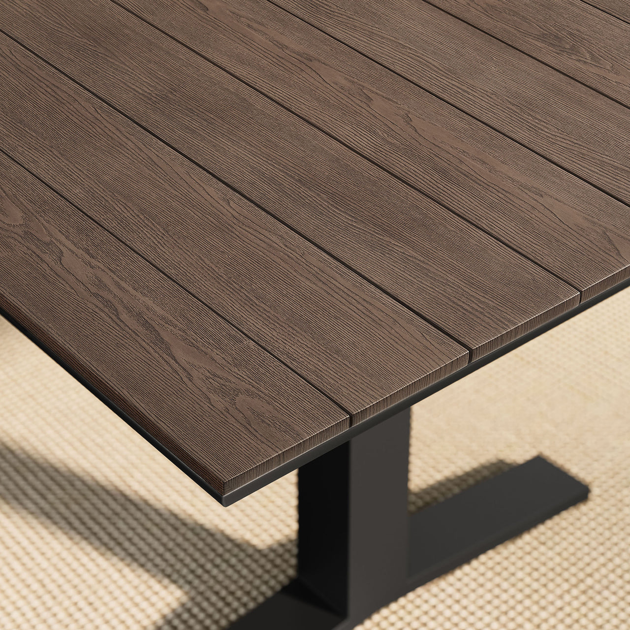 Velmoor Alfresco Dining Table, Charcoal & Gray