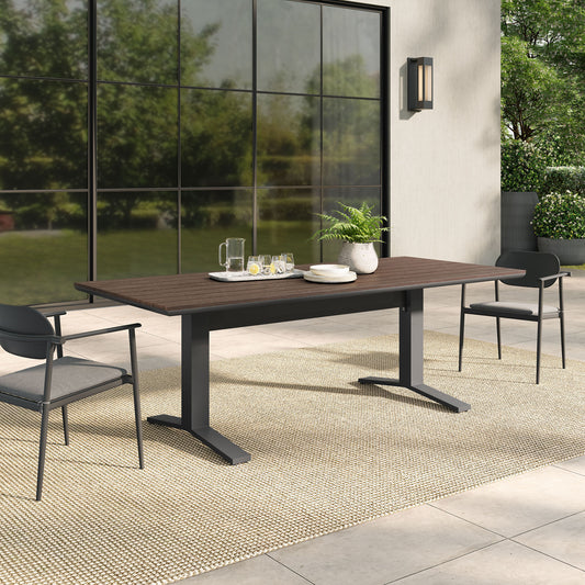 Velmoor Alfresco Dining Table, Charcoal & Gray