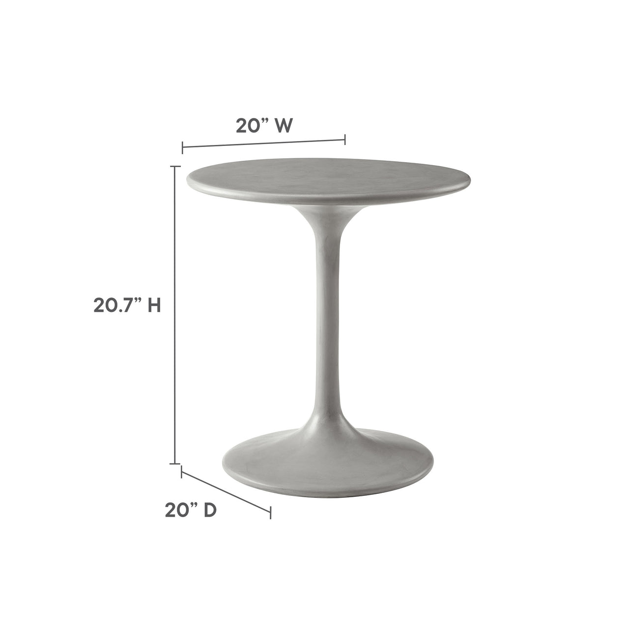 Oresyn Alfresco Side Table, Gray