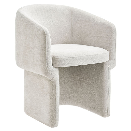 Satisfy Chenille Dining Chair, Ivory