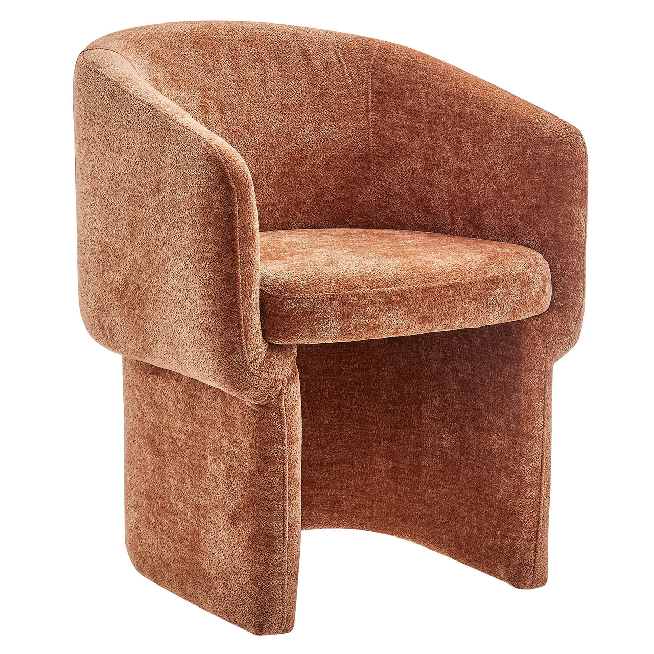 Satisfy Chenille Dining Chair, Terracotta
