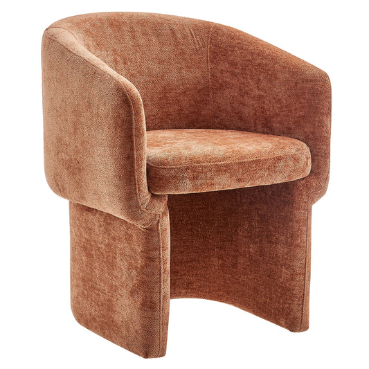 Satisfy Chenille Dining Chair, Terracotta