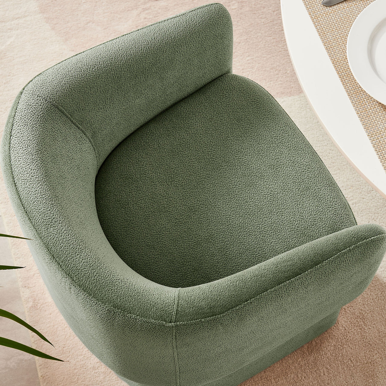 Satisfy Chenille Dining Chair, Sage