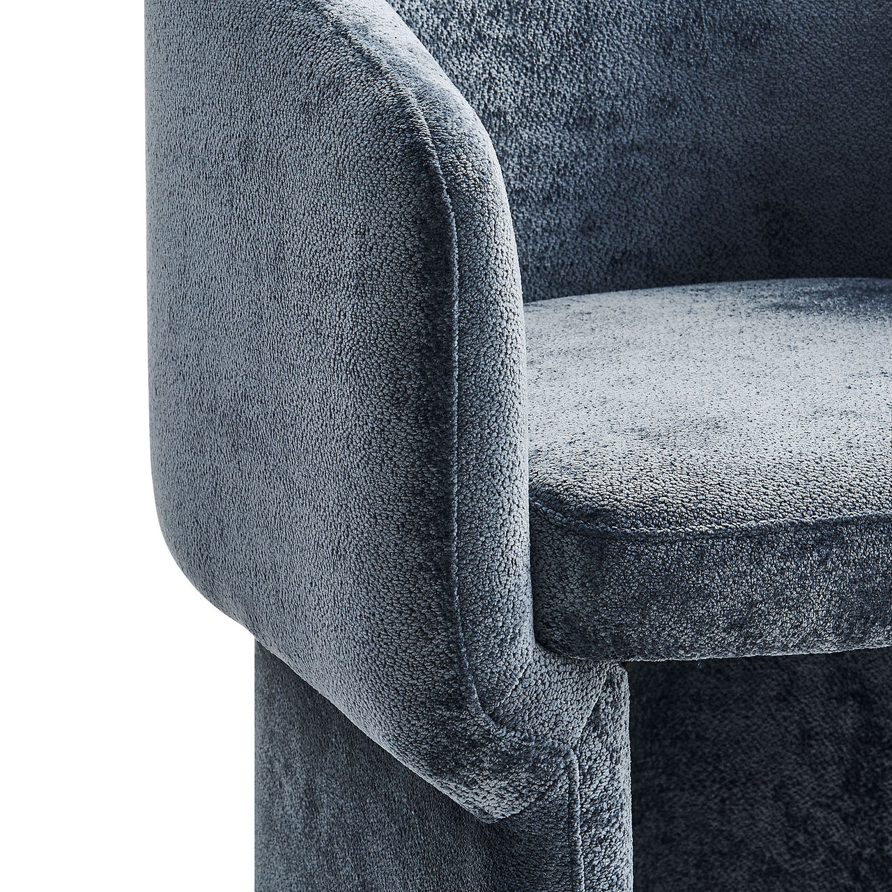 Satisfy Chenille Dining Chair, Slate