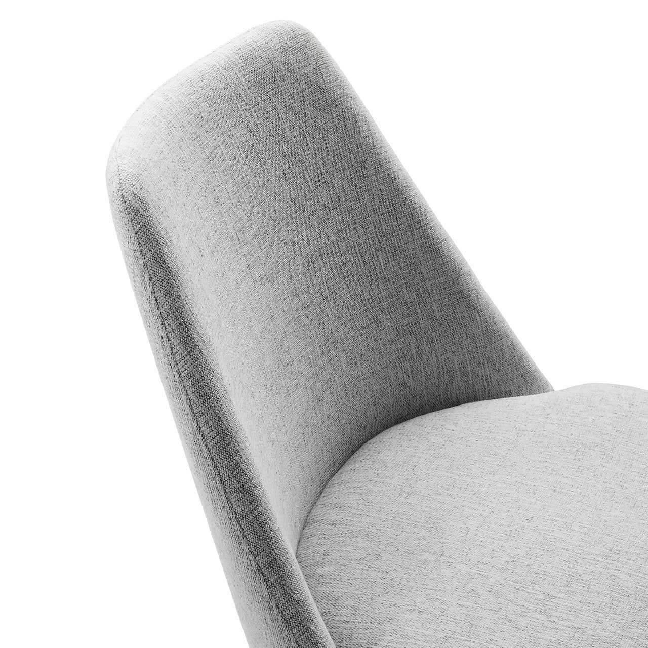 Ensemble Swivel Upholstered Side Chair, Black & Light Gray