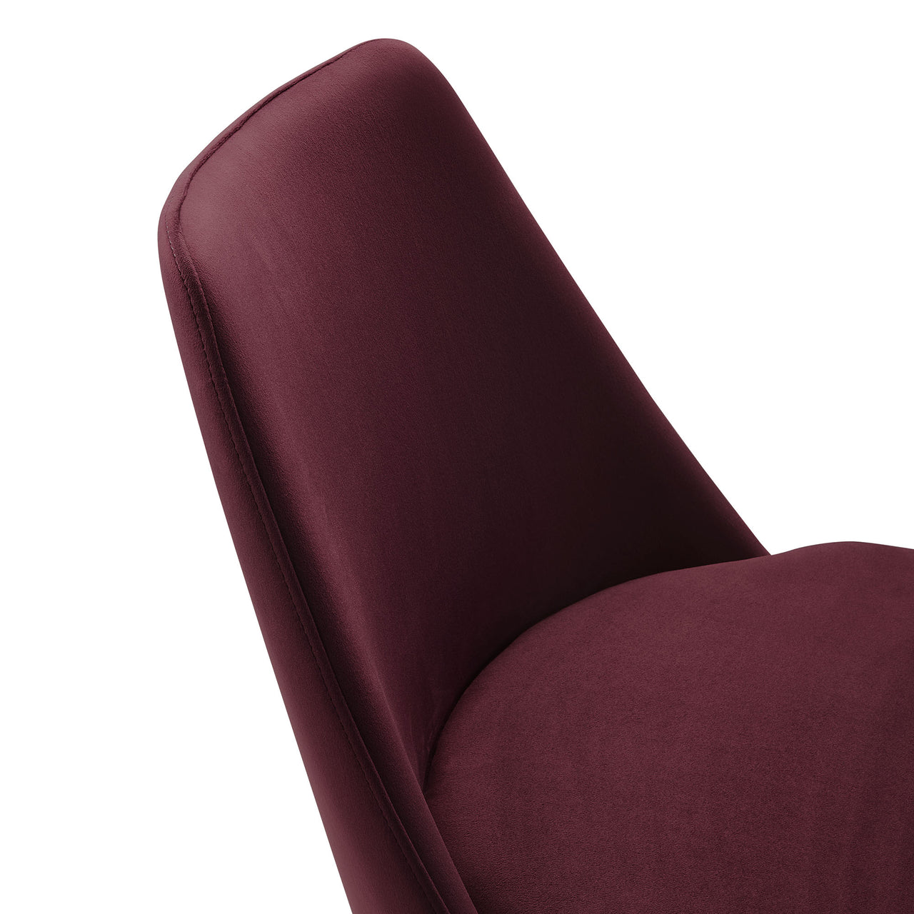 Ensemble Swivel Velvet Side Chair, Black & Wine