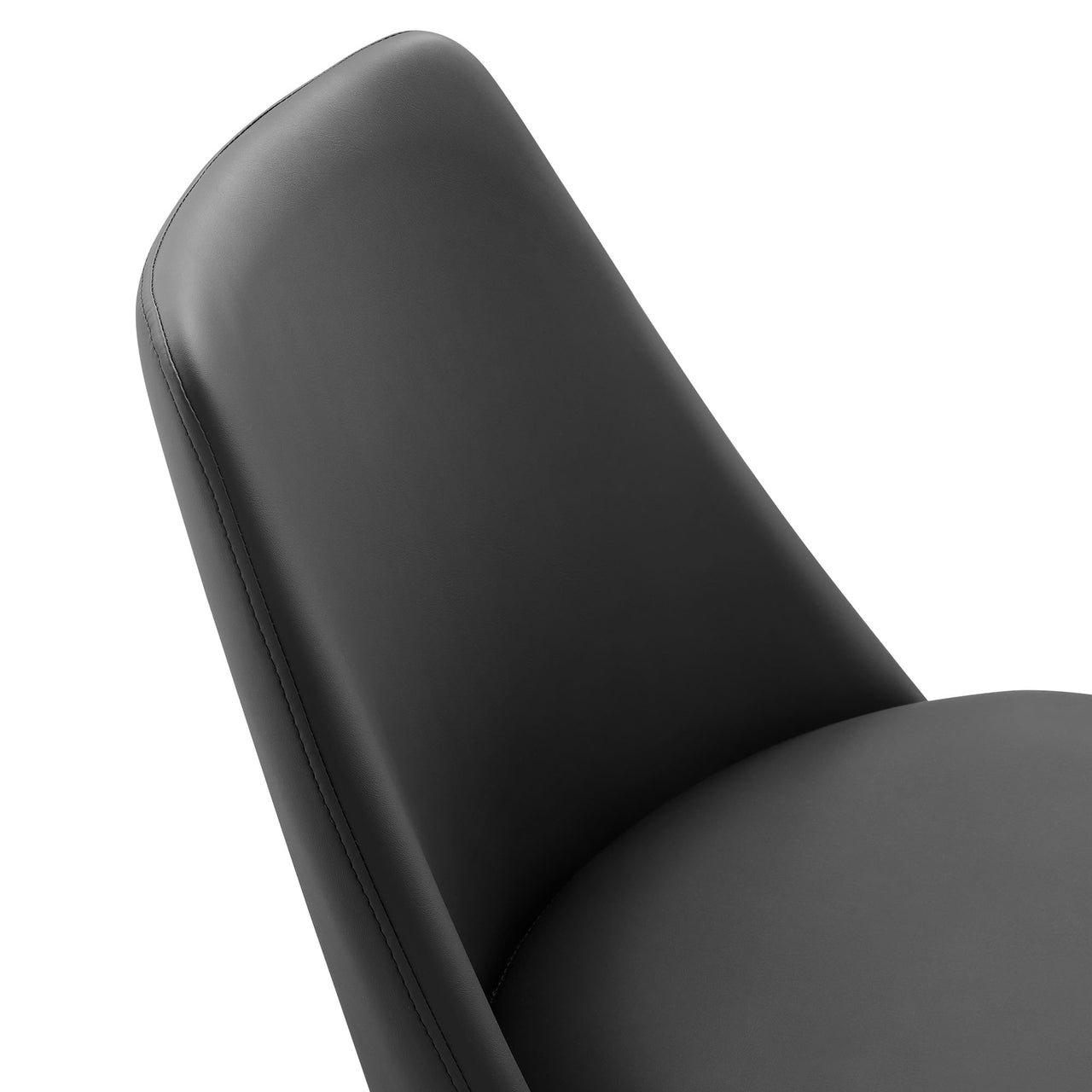 Ensemble Swivel Eco-Leather Side Chair, Black