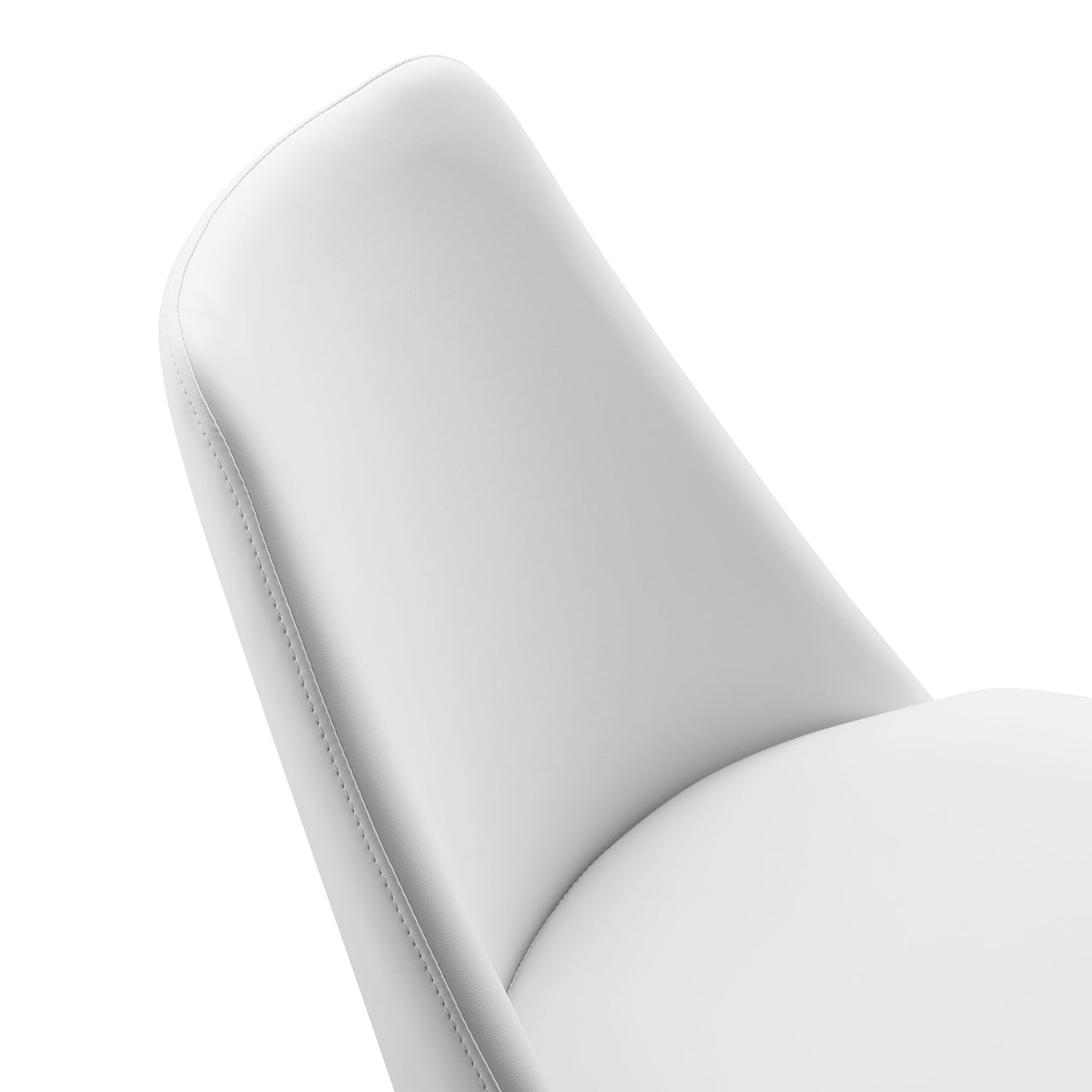 Ensemble Swivel Eco-Leather Side Chair, White