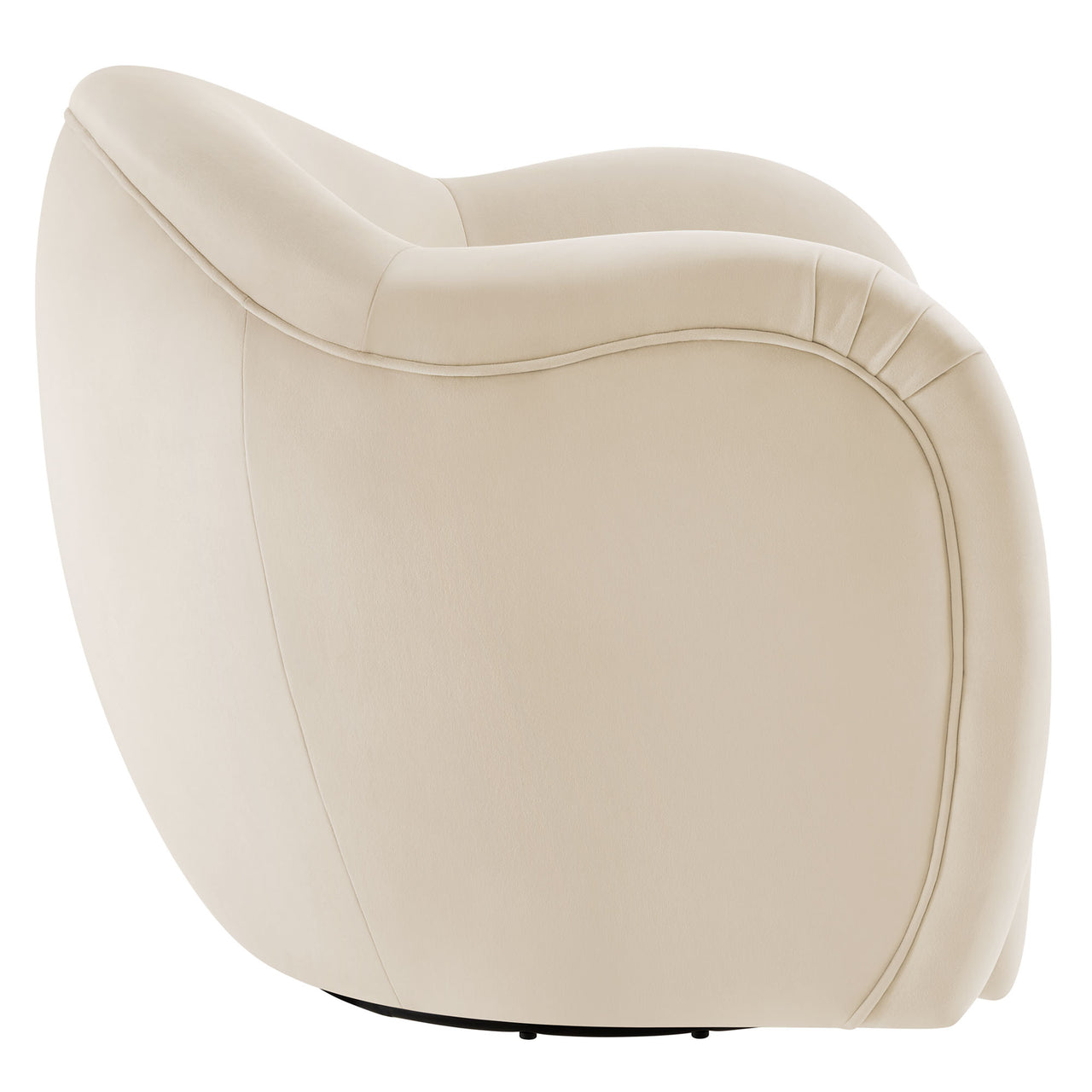Roux Swivel Lounge Chair, Chalk