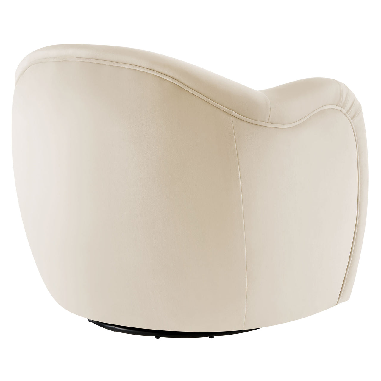 Roux Swivel Lounge Chair, Chalk