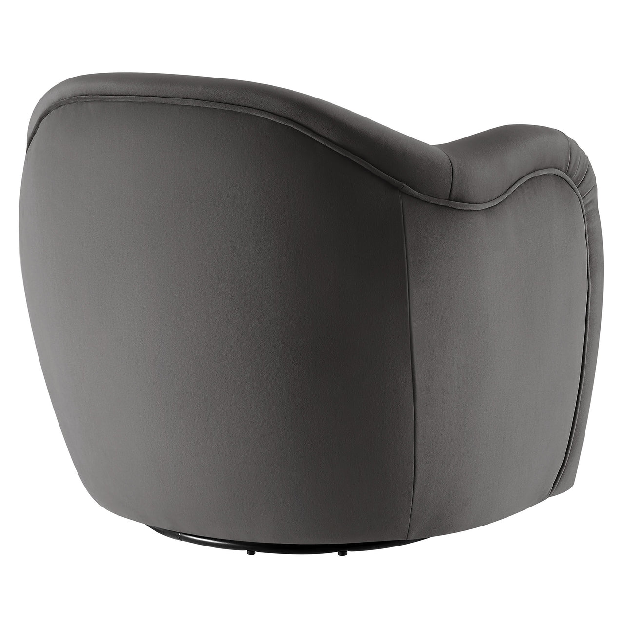 Roux Swivel Lounge Chair, Charcoal