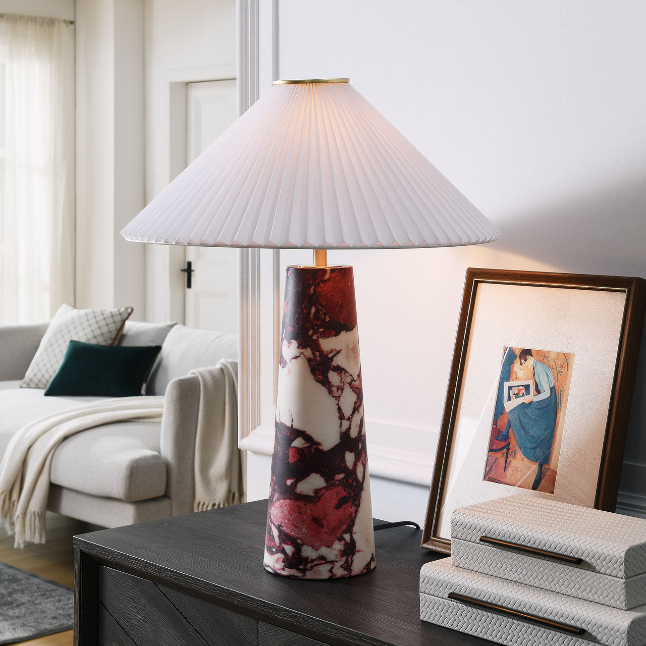Radiance Table Lamp, Red